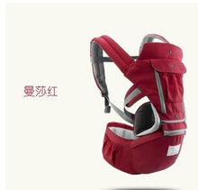 Load image into Gallery viewer, AIEBAO Ergonomic Baby Carrier Infant Kid Baby Hipseat Sling Front Facing Kangaroo Baby Wrap Carrier for Baby Travel 0-18 Months